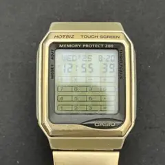 [鑑定済] CASIO ホットビズ VDB-3000 デジタル腕時計 ゴールド
