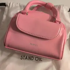 スタンドオイル　ショルダーバッグ　ピンク