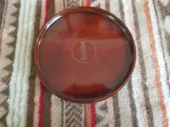 Rounded Tray 丸形おぼん　木製　外径21㎝　天然木くりぬき仕上げ