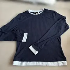 H&M ロンT レディース　ネイビー