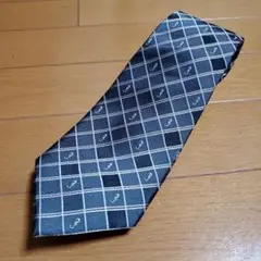 グレー ダイヤモンドパターン ネクタイ