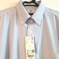 UNIQLO ストライプシャツ XL ブルー