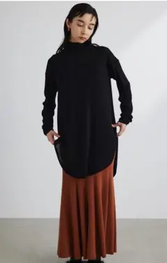 スタイルミキサー バックスリットシアーロングニット 新品