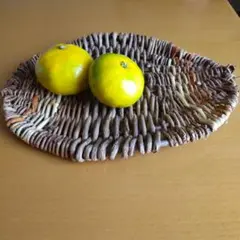 手編み あけび トレー 小物入れ