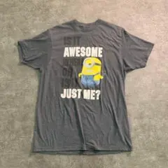 【ヴィンテージ】ミリオン　プリントTシャツ グレー 古着usedTSM10