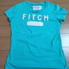 Abercrombie & Fitch ロゴ Tシャツ ターコイズ