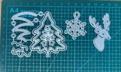 クリスマス　カッティングダイ　3種類