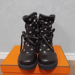 センソユニコ★慈雨★jiu★レザーシューズ★ドット★23cm Sensounico センソユニコ 慈雨 Jiu 中古 リサイクル センソ