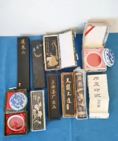 石泉印泥　缶盧　未使用 禾洛書屋】耘萍石泉〈缶盧珍品/精品/上品印泥〉(2錢)《三彩套