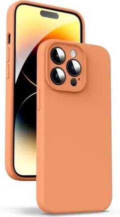 ラスト1点‼️ iPhone14Pro 用シリコンソフトケース マットオレンジ