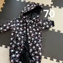 星柄フード付きベビーアウター　70cm