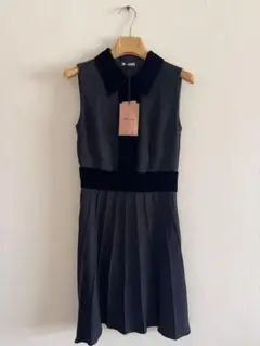 Y373 新品 ミュウミュウ ノースリーブ ワンピース 36