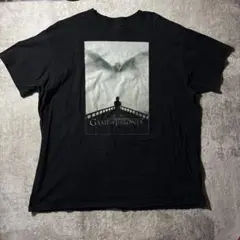 Game of Thrones Tシャツ ドラゴンプリント 2XLサイズ 黒