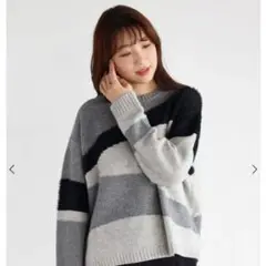 美品　スコットクラブ系列 ヤマダヤ vin チャコールグレーニット
