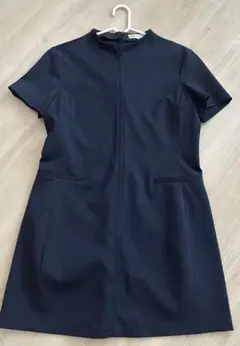 ZARA ネイビー 半袖ワンピース 新品未使用L