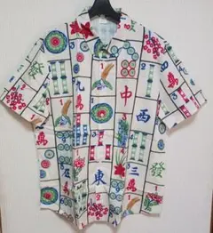 新品●麻雀牌デザイン●アロハシャツ●ＸＸＬ