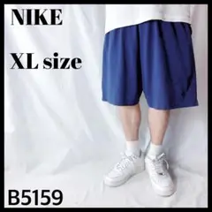 NIKE ナイキ ドライフィット コットン ハーフパンツ ネイビー メンズ XL