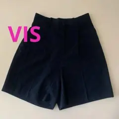 【VISヴィス】ネイビー ショートパンツ センタープレス入り
