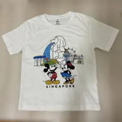 【新品未使用】シンガポール　ディズニーランド　キッズ　Mサイズ　Tシャツ