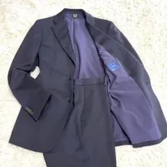 【美品】ザスーツカンパニー ストレッチ　セットアップ メンズ ネイビー L