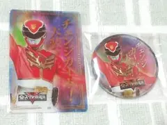 全スーパー戦隊展　メタリック缶バッジ　箔押しクリアカード　天装戦隊　ゴセイジャー