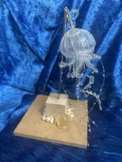 ディップアート　ふろれすた　くらげ　海月　クラゲ　かんざし　簪　髪飾り