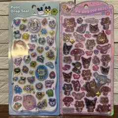 プチドロップシール　たまごっち　日焼けキティ　うるちゅるポップシール