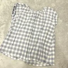 無印良品　チェックチュニック　ブラウス　120