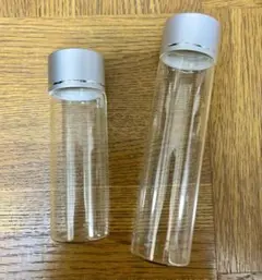 ☆未使用！ハーバリウム用　ガラスボトル　2本セット（90㎜ /120㎜）