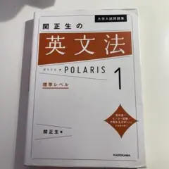 大学入試問題集 関正生の英文法ポラリス 1 標準レベル