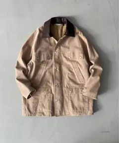WASHED ORGANIC CANVAS HUNTING BLOUSON