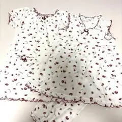 レディースパジャマ3点セット　いちご柄