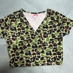 ●即日発送・値下げ可能 A BATHING APE エイプクロップド丈　トップス A BATHING APE エイプクロップド丈 トップス○値下げ可能