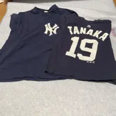 田中 19番 ヤンキース Tシャツ ネイビー　親子ペア