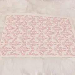 ポーセラーツ転写紙 白磁用ダマスク柄ピンク アラベスク