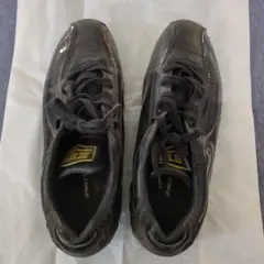 ゼット　ZETT　25.5　スパイクシューズ 黒 ソフトボール　野球