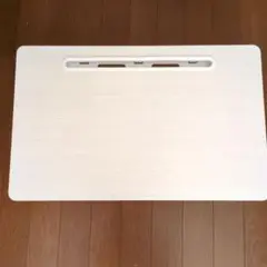 ホワイト プラスチック製 パソコンデスク 約53cm x 30cm✕23cm