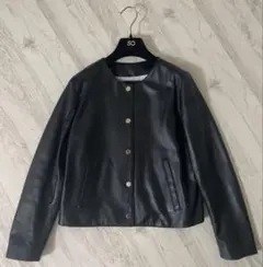 極美品 サイズ36 チンクアンタ ノーカラーシングルレザージャケット ムートン 0440534118282cl_75?$VS_1500$