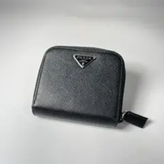 美品 プラダ PRADA コンパクトウォレット ミニ財布