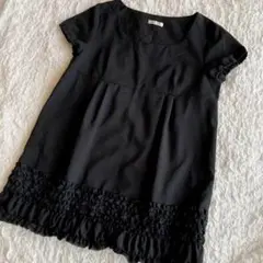 IKUKO イクコ 黒ゆったりブラウス