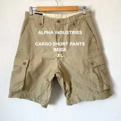 【ALPHA INDUSTRIES】アルファ カーゴショートパンツ ベージュXL