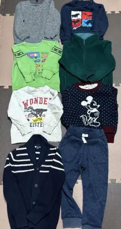 男の子　サイズ110 トレーナー、フリース、セーター、ズボン　8点セット
