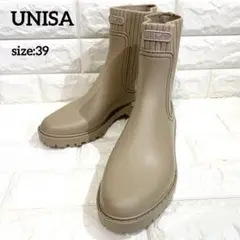 【タグ付き未使用】UNISA ユニサ サイドゴアショートレインブーツ 防水 39 2025年最新】unisa レインブーツの人気アイテム - メルカリ