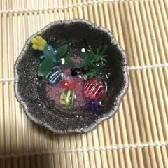 氷ピクミンミニチュア金魚鉢