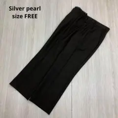 ● Silver pearl タック テーパード スラックス チャコール