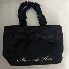 Maison de Fleur ブラック トートバッグ