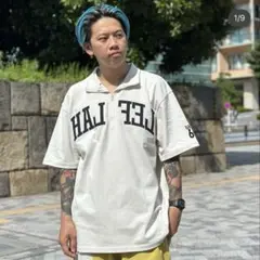 LEFLAH アーチロゴジップポロシャツ
