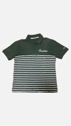Champion 古着 ストライプ ポロシャツ L