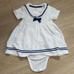 【最終！8/8まで】H&M マリン　ワンピース　70 80 ロンパース