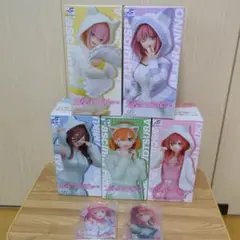 五等分の花嫁　猫耳パーカーフィギュアコンプセット